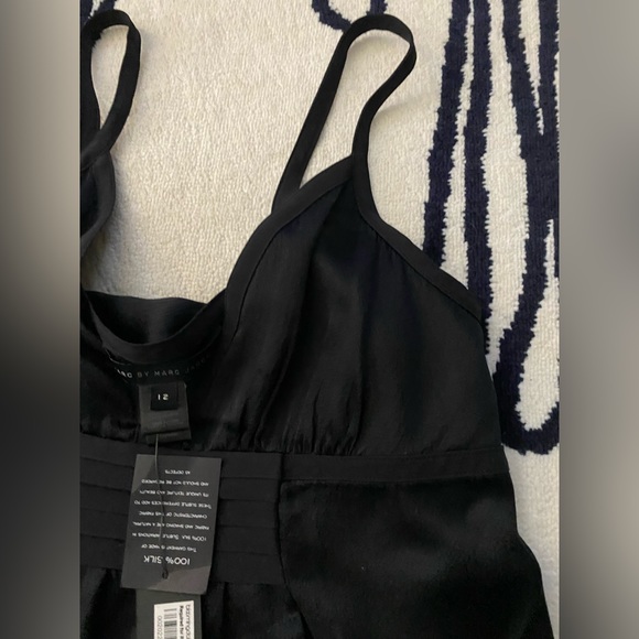 NWT MARC JACOBS black silk tuxedo strappy top. Size US 12. Mint condition - Picture 8 of 9